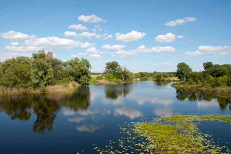 Picturesque of the bank of the riverの写真素材