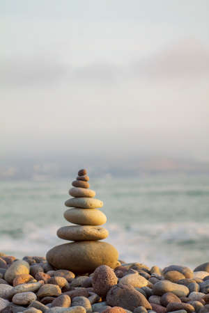 Zen Rocks Balanceの写真素材