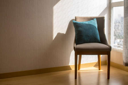 Decoration of apartment with chair as center of attentionの写真素材