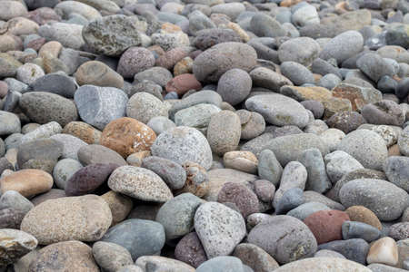 Nice view of rocks on the beachの写真素材