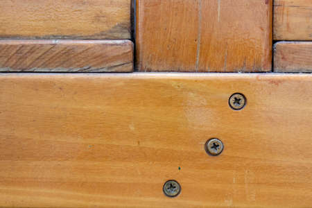 Wooden wall background in facade structureの写真素材