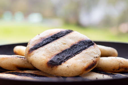 Arepas, typical Venezuelan and Colombian food.の写真素材