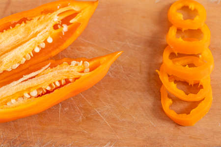 Peruvian yellow pepper. Yellow pepper used in Peruvian cuisine.の写真素材