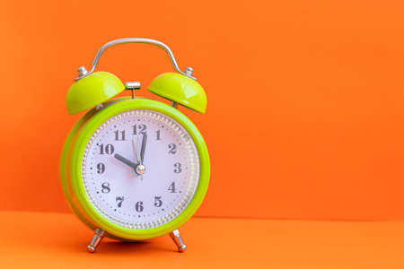 Colorful alarm clock, ideal for waking up in the morningの写真素材