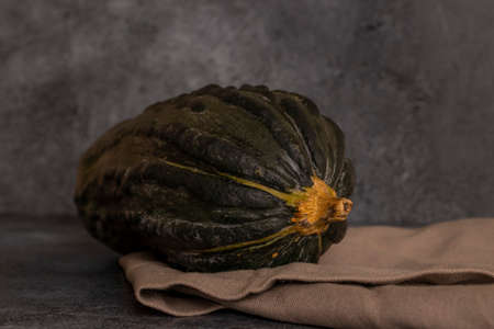 Typical pumpkin from Peru, also called as: Zapallo Loche or Lambayeque.の写真素材