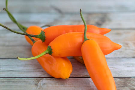 Yellow peppers, the main ingredient in Peruvian cuisineの写真素材