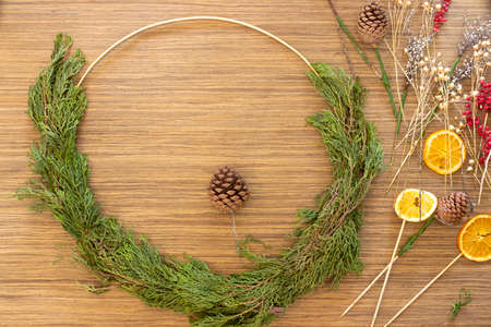 Advent wreath for the Christmas timeの写真素材