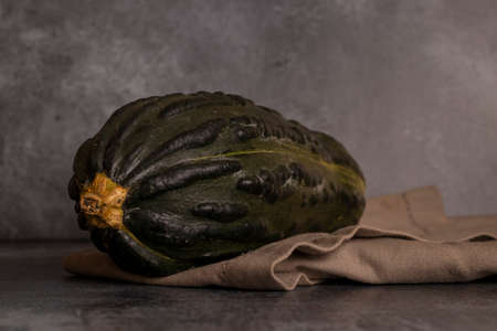 Typical pumpkin from Peru, also called as: Zapallo Loche or Lambayeque.の写真素材