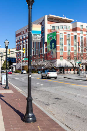 Atlanta, USA - Jan 18th 2021: Marta, ground transportation system of the city of Atlanta, USAのeditorial素材