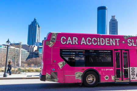 ATLANTA, USA - JAN 17TH 2021: Marta, ground transportation system of the city of Atlanta, USAのeditorial素材