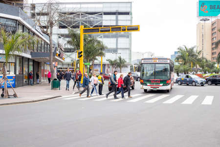LIMA, PERU - SEP 08TH 2019: Traffic view in the city of Lima, Peruのeditorial素材