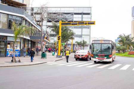 LIMA, PERU - SEP 08TH 2019: Traffic view in the city of Lima, Peruのeditorial素材