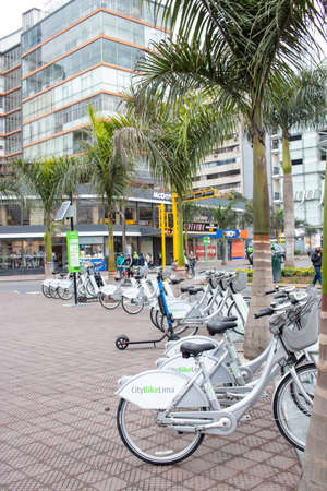 LIMA, PERU - SEP 08TH 2019: Alternative means of transport for the inhabitants of the city of Lima in Peruのeditorial素材