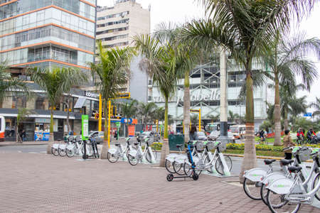LIMA, PERU - SEP 08TH 2019: Alternative means of transport for the inhabitants of the city of Lima in Peruのeditorial素材