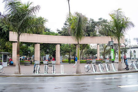 LIMA, PERU - SEP 08TH 2019: Alternative means of transport for the inhabitants of the city of Lima in Peruのeditorial素材