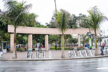 LIMA, PERU - SEP 08TH 2019: Alternative means of transport for the inhabitants of the city of Lima in Peruのeditorial素材