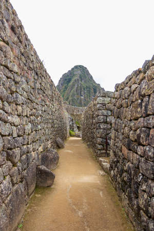 Archaeological remains of Machu Picchu located in the mountains of Cusco. Peruの写真素材