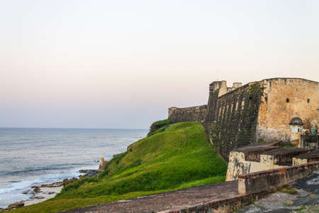 View of the Castillo de San Cristobal in Old San Juan, Puerto Ricoのeditorial素材