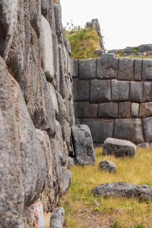 Archaeological remains of Machu Picchu located in the mountains of Cusco.の写真素材