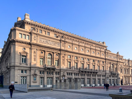 Buenos Aires, Argentina - 06th Jun 2022: Side view of the Colon Theater in the city of Buenos Aires.のeditorial素材