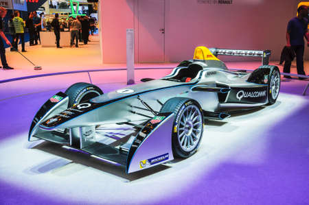 FRANKFURT - SEPT 21: Spark-Renault Formula E Race Car presented as world premiere at the 65th IAA...