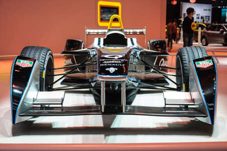 FRANKFURT - SEPT 21: Spark-Renault Formula E Race Car presented as world premiere at the 65th IAA...