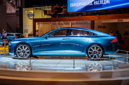 MOSCOW, RUSSIA - AUG 2012: VOLVO CONCEPT YOU presented as world premiere at the 16th MIAS Moscow International Automobile Salon on August 30, 2012 in Moscow, Russiaのeditorial素材
