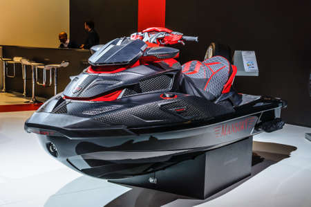 FRANKFURT - SEPT 2015: Mansory Black Marlin Jet Ski  presented at IAA International Motor Show on...