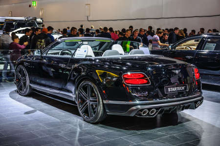 FRANKFURT - SEPT 2015: Bentley Continental GTC Startech cabrio presented at IAA International Motor Show on September 20, 2015 in Frankfurt, Germanyのeditorial素材