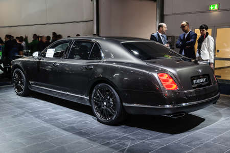 FRANKFURT - SEPT 2015: Bentley Mulsanne Startech presented at IAA International Motor Show on...