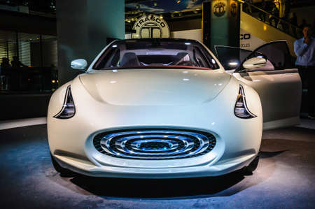 FRANKFURT - SEPT 2015: Thunder Power RC presented at IAA International Motor Show on September 20, 2015 in Frankfurt, Germanyのeditorial素材