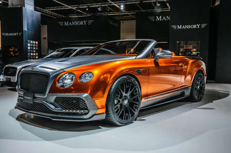 FRANKFURT - SEPT 2015: Mansory Bentley Continental GTC presented at IAA International Motor Show on September 20, 2015 in Frankfurt, Germanyのeditorial素材