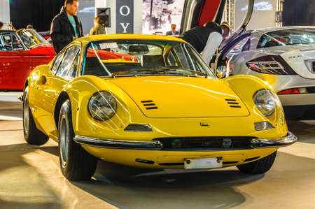 FRANKFURT - SEPT 2015: 1971 Ferrari Dino 246 presented at IAA International Motor Show on September...