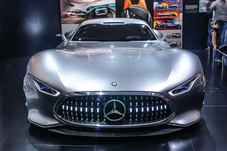 FRANKFURT - SEPT 2015: Mercedes-Benz AMG Vision Gran Turismo presented at IAA International Motor Show on September 20, 2015 in Frankfurt, Germanyのeditorial素材