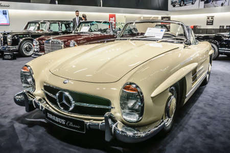 FRANKFURT - SEPT 2015: 1957 Brabus Classic Mercedes-Benz 300 SL Roadster cabrio presented at IAA...