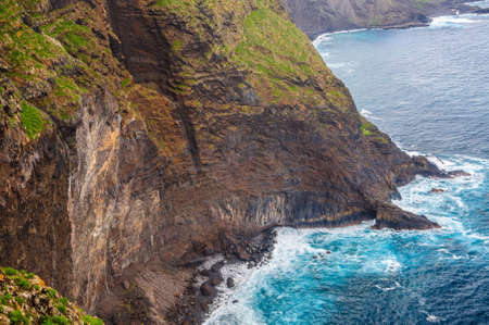 Rocky beach in Tenerife on Canary Islands.