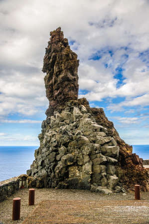 Stony rock in Tenerife on Canary Islands.の写真素材