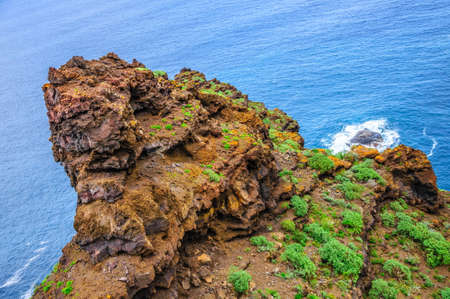 Rocky beach in Tenerife on Canary Islands.の写真素材