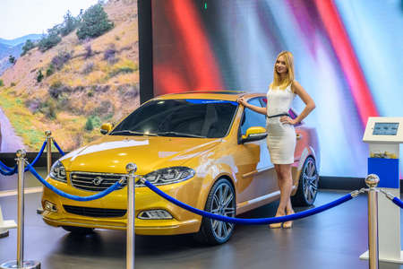 MOSCOW - AUG 2016: Ravon Gentra presented at MIAS Moscow International Automobile Salon on August 20, 2016 in Moscow, Russia.のeditorial素材