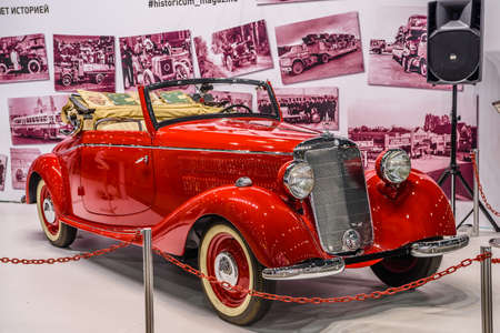 MOSCOW - AUG 2016: Mercedes-Benz 170v carbiolet A presented at MIAS Moscow International Automobile Salon on August 20, 2016 in Moscow, Russia.のeditorial素材