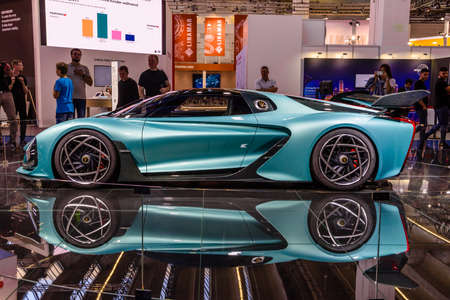 FRANKFURT, GERMANY - SEPT 2019: , IAA International Motor Show Auto Exhibtion.のeditorial素材