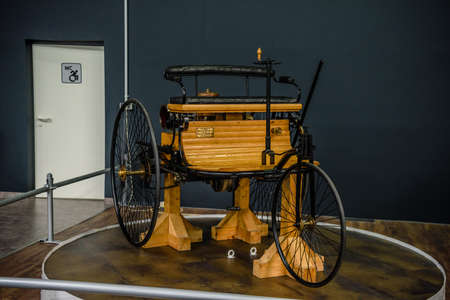 SINSHEIM, GERMANY - MAI 2022: Benz patent motor car Model 1 1886.のeditorial素材