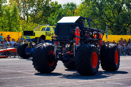 FRANKFURT AM MAIN, GERMANY - SEPT 2022: , Monster Truck auto show.