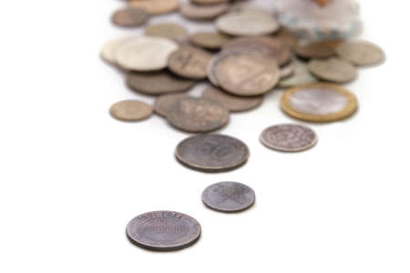 many old coinsの写真素材