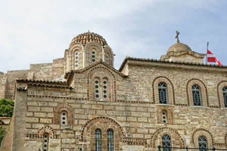 Athens, Greece,  2014 The Byzantine Church of Agios Nikolaos Ragavas build in 9 century A.Dのeditorial素材