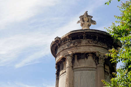 Choraic monument of Lycicrates in Plakaのeditorial素材