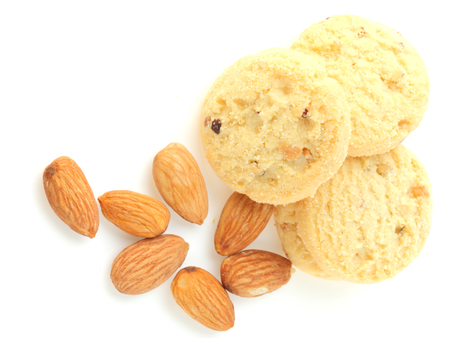 cookies on white backgroundの写真素材