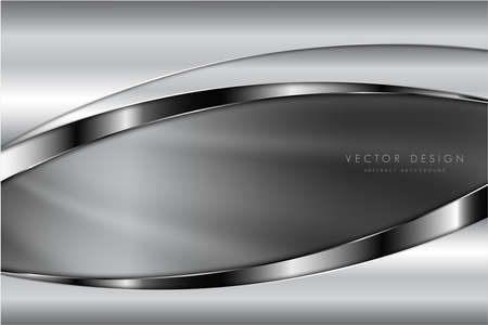 Metallic background.Luxury of gray and silver.Silk texture elegant metal modern design.のイラスト素材