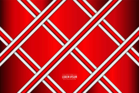Metallic of red  modern design.のイラスト素材