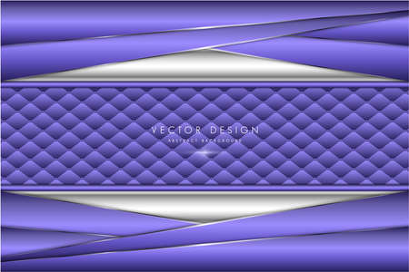 Metallic background. Elegant of purple and silver metal with upholstery modern design. Luxury for wedding, invitation or greeting card.のイラスト素材